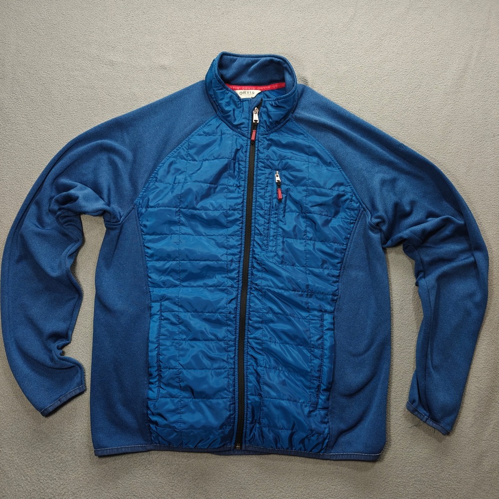 Orvis Lightweight Jacket Womens Medium Gorpcore‎ Full Zip Blue Hiking Camping